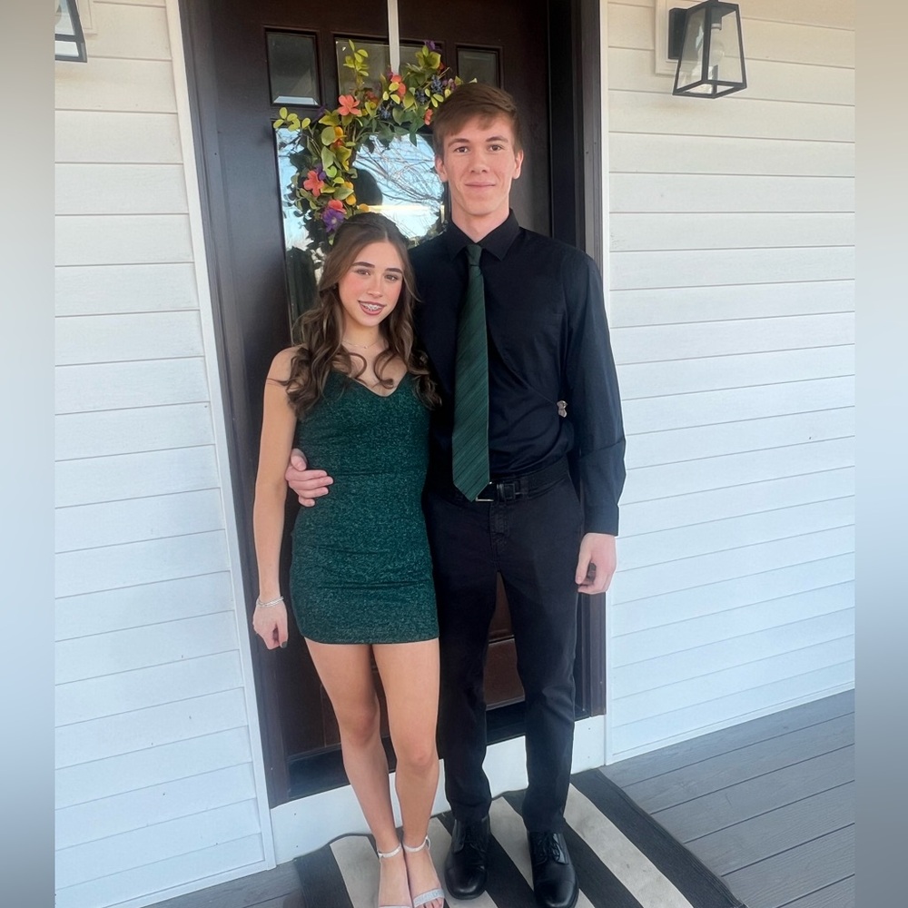 Windsor Sparkling Dark Green Dress